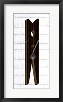 Clothespin 2 Framed Print