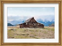 Barn In The Mountains Fine Art Print