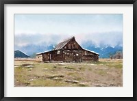 Barn In The Mountains Fine Art Print