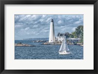 New London Harbor Lighthouse Framed Print