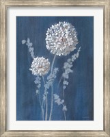 Airy Blooms I Dark Blue Fine Art Print