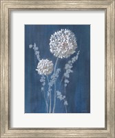 Airy Blooms I Dark Blue Fine Art Print