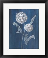 Airy Blooms II Dark Blue Fine Art Print