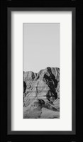 Badlands BW Panel I Fine Art Print