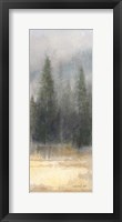 Misty Pines Panel II Framed Print