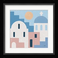 Santorini Summer I Sq Fine Art Print