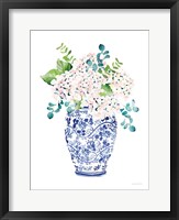 Chinoiserie Hydrangea II Blush Fine Art Print
