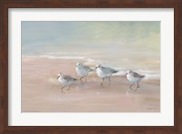 Shorebirds on the Sand I Fine Art Print