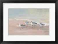 Shorebirds on the Sand I Framed Print