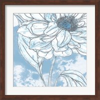Blue Floral 1 Fine Art Print