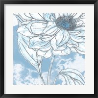Blue Floral 1 Fine Art Print