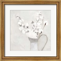 Vase Of Cotton Fine Art Print