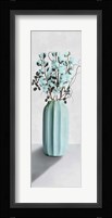 Teal Cotton Bouquet 1 Fine Art Print