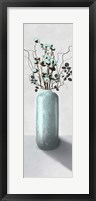 Teal Cotton Bouquet 2 Framed Print