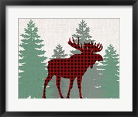Moose Plaid Fine Art Print