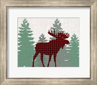 Moose Plaid Fine Art Print