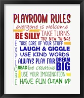 Playroom Rules Fine Art Print