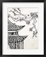 Pagoda Cherry Blossom 1 Fine Art Print
