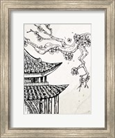 Pagoda Cherry Blossom 1 Fine Art Print