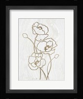 Golden Peony 3 Framed Print
