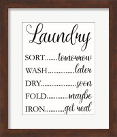 Laundry Words 1 Fine Art Print