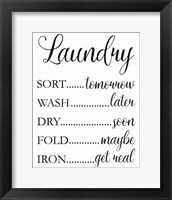 Laundry Words 1 Fine Art Print
