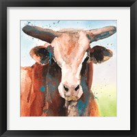 Bull Blue Fine Art Print
