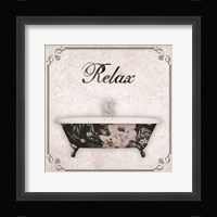 Relax Bath Framed Print