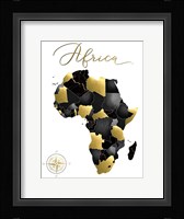 Black Grey Gold Geo Fine Art Print