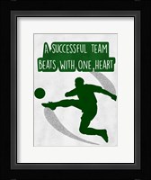 One Heart Beat Framed Print