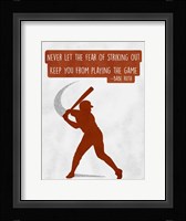 Play The Game Framed Print