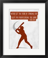Play The Game Framed Print