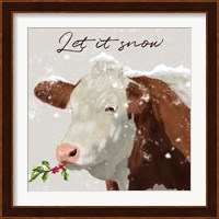 Let It Snow Farm Fine Art Print