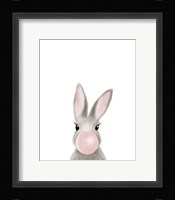 Bunny Bubble Gum Framed Print