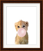 Baby Lion Bubble Gum Fine Art Print
