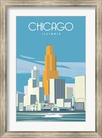 Chicago from Lake Michigan Fine Art Print