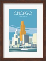 Chicago from Lake Michigan Fine Art Print
