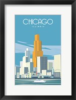 Chicago from Lake Michigan Fine Art Print