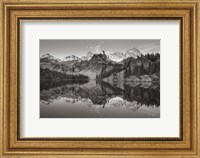 Alice Lake Sawtooth Mountains Idaho BW Fine Art Print
