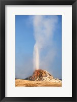 White Dome Geyser Framed Print