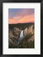 Lower Falls of the Yellowstone River II Framed Print