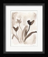 Sepia Florals I Framed Print