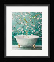 Chinoiserie Bath II Framed Print