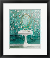 Chinoiserie Bath I Framed Print