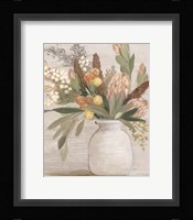 Light Protea Still Life Framed Print