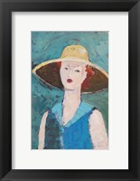 Flea Market Portrait II Blue v2 Fine Art Print