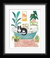 Urban Jungle Bath IV Framed Print