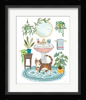Urban Jungle Bath III Framed Print