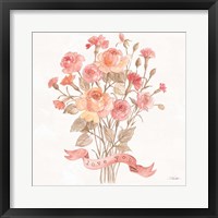 Romantic Blooms V Framed Print