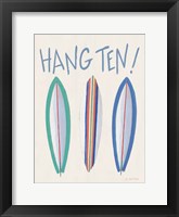 Beach Ride Hang Ten XIII Framed Print